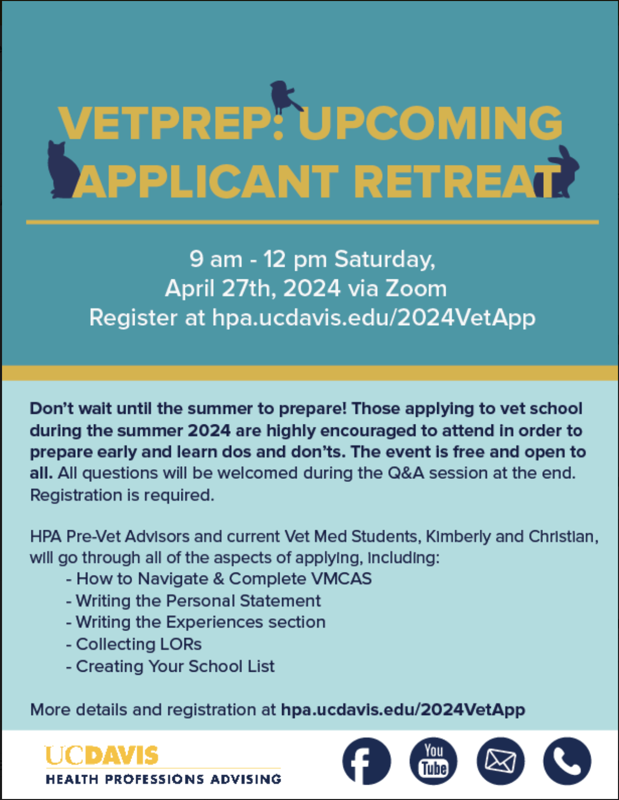 Vet Prep Applicant Retreat hpa